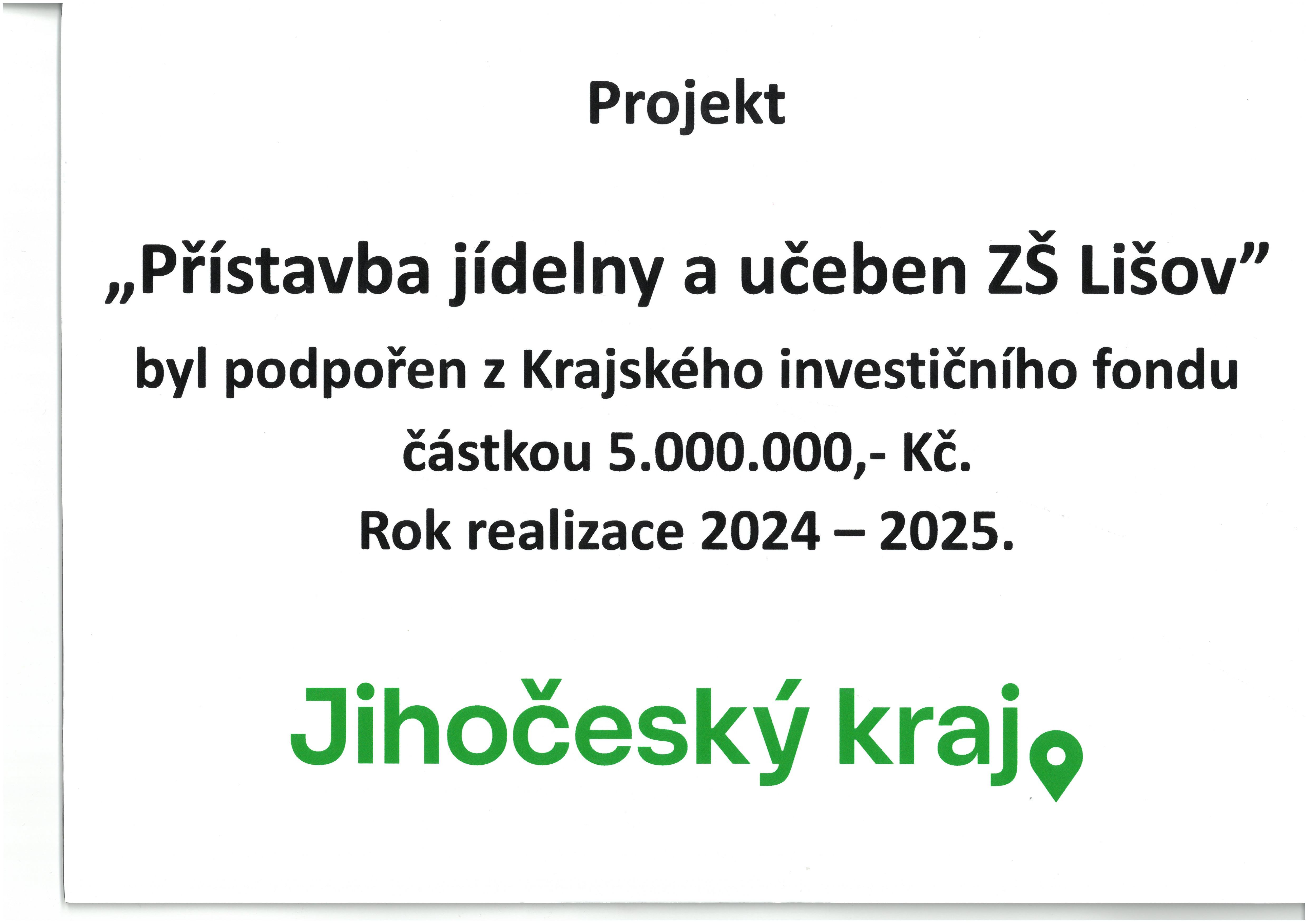 Přístavba jídelny